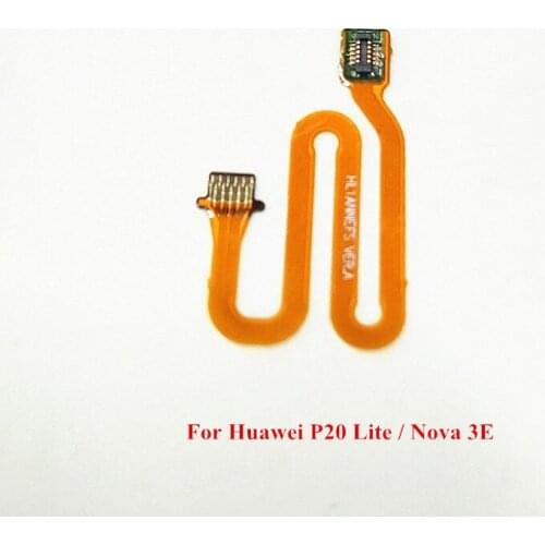 10pcs/Lot For Huawei P20 Lite / Nova 3E Home Button Fingerprint Touch Id Sensor Connector Flex Cable