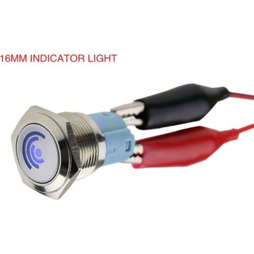 16 mm metal button switch with lamp metal button switch red and green yellow blue white power switch 6v 12v 24v 220v