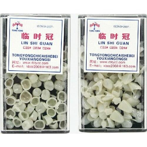 2boxes/set Dental Equipment Mixed Temporary Crown Teeth Front Anterior & Molar Posterior Dentist Materials Free Shipping