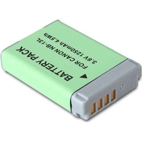 1250mAh NB-13L NB13L NB 13L Digital Camera Battery For Canon G7 X Mark II G7X PM165 G5 X G5X G9 X G9X SX620 SX720 HS