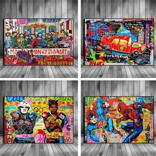 Diamond Embroidery 5D DIY Wall Art Graffiti Car The Last Supper Street Art Posters Diamond Painting Cross Stitch Home Decoration