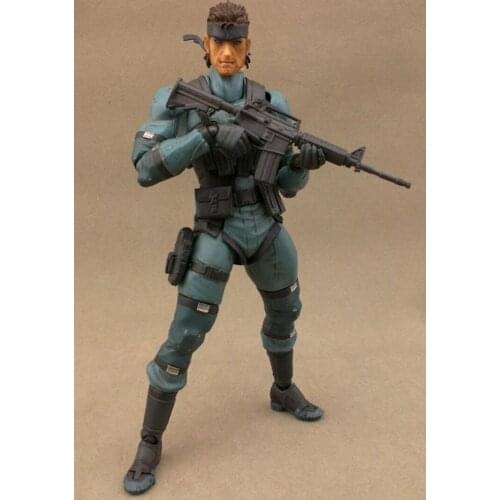 Anime Games Metal Gear Solid Snake MGS2 Action Figure 243 Sons of Liberty PVC Removable Assemble Model Toy Boys Gift