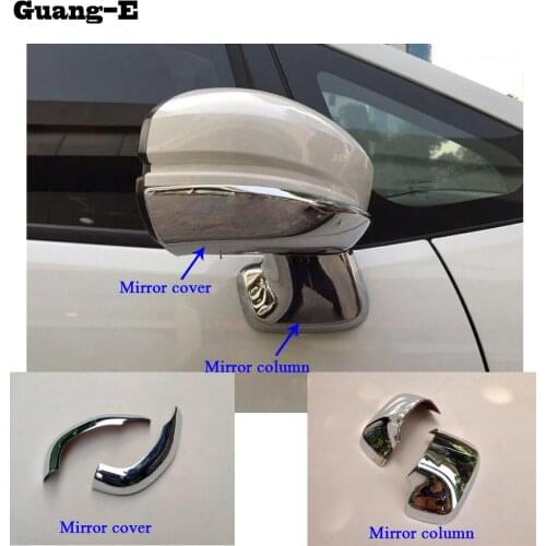 Car stick rear Rearview Side glass Mirror trim frame Rain Shield Sun Visor Shade ABS 2pcs For Honda Fit jazz 2014 2015 2016 2017