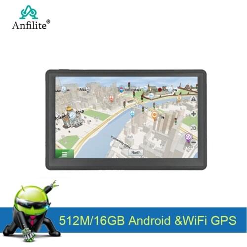 7 inch Android GPS Car Truck Navigator Bluetooth wifi 16G/512M,AV-in,Truck Map Free maps for Europe Spain Britain