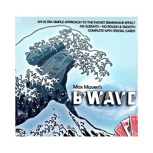 B'Wave by Max Maven (Gimmicks+online instruction) Card Magic Trick,Close up,illusions,Fun,Mentalism