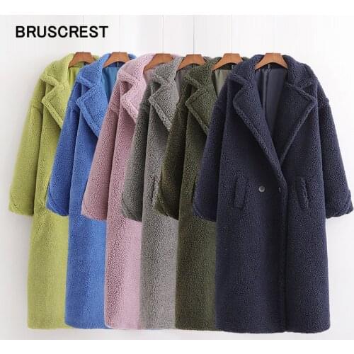 BRUSCREST Artificial Fur Coats