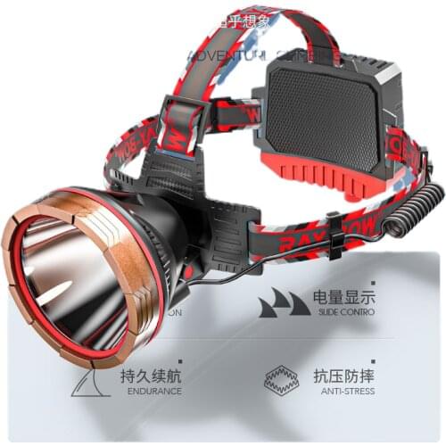 Headlight glare proof charging head-mounted power led lamp bright waterproof battery 18650