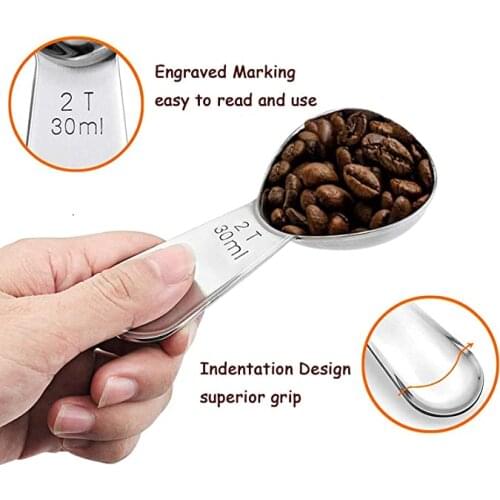 15/30ml Milk Powder Measuring Spoon 304 Stainless Steel Coffee Sugar Flour Tablespoon Ingredients Scoop Kitchen Accessories