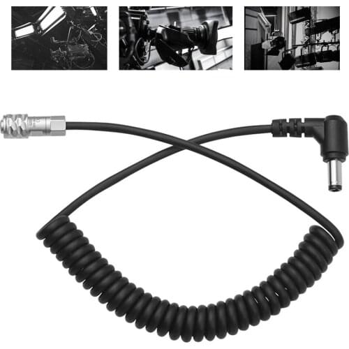 Camera External Power Supply Cable 12V DC5.5*2.5mm Interface 40cm Power Supply Line Elbow to BMPCC 4K 6K 6K Pro Spring Line