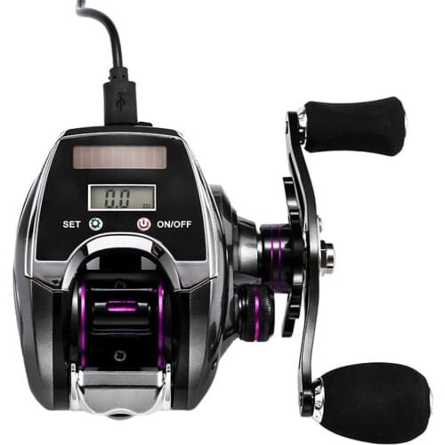 New Metal Electronic Fishing Reel Counter Digital Display Baitcasting Reel High Speed Ratio New Profile Line Universal Raft Fish