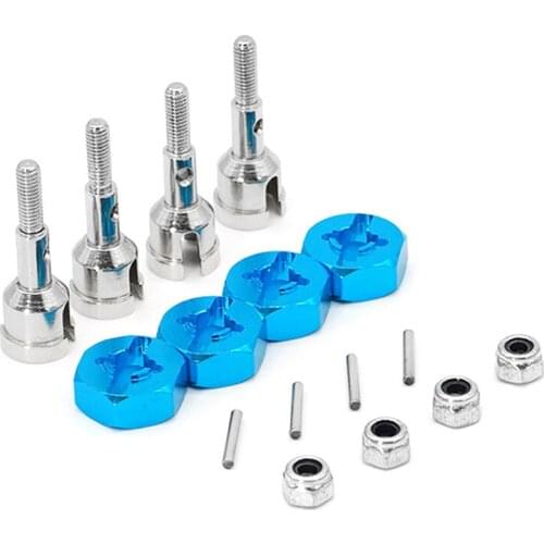 Wheel Conversion Set Axle Hex Dive Hub Turn 1/10 on Road for A959A969A979A989 axle coupler Car Upgrade Parts