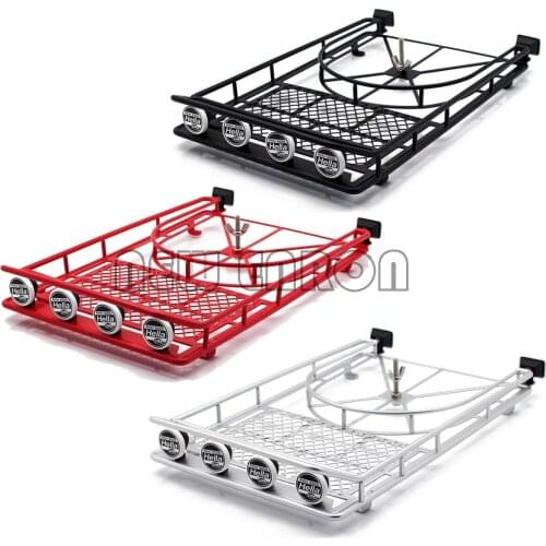 NEW ENRON Cherokee Tire Holder With Roof Luggage Rack 1Set For 1:10 RC Axial SCX10 II 90046 D90