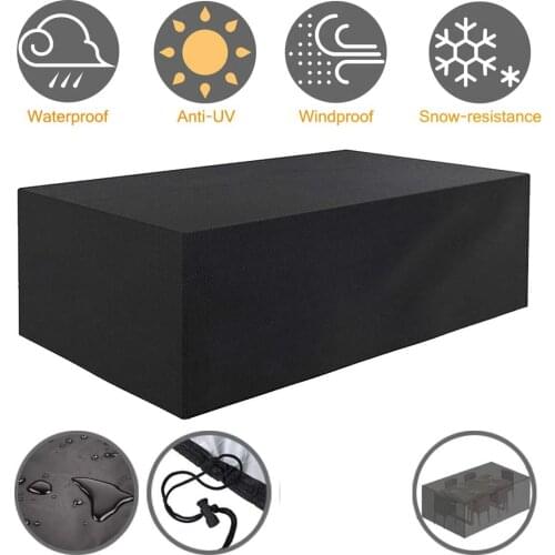 Oxford Cloth Furniture Dustproof Cover For Rattan Table Sofa Waterproof Rain-proof Furniture Cover Garden Outdoor Patio
