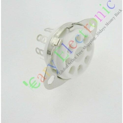 Wholesale and retail 8PCS 8 PIN ceramics VACCUM TUBE SOCKETS SAVER FOR KT88 6550 EL34 AUDIO tube amps free shipping
