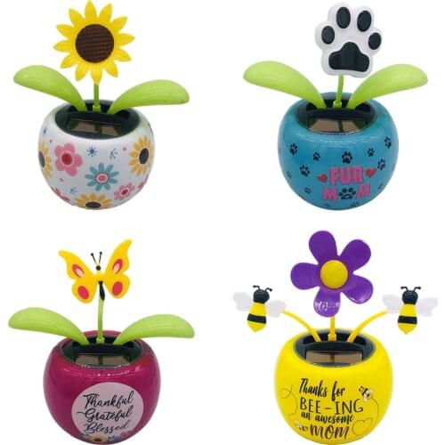 Shaking Head Apple Blossom Table Top Home Office Car Plastic Bobblehead Doll