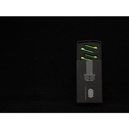 S-PART TITANIUM M5 STEM SCREW(GREEN)