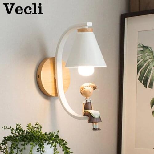 Nordic wall lamp living room aisle bedroom creative wall Luminaria balcony bedside wall lamp fixtures room led decorative light