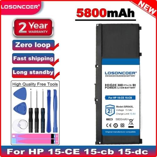 SR04XL 5800mAh Battery for HP 15-CE 15-cb 15-dc 15-CX TPN-Q211 TPN-Q193 TPN-Q194 TPN-C133 TPN-C134 HSTNN-DB7W 917724-855