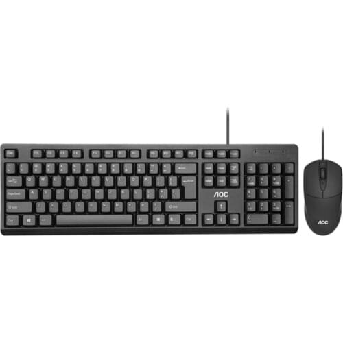 USB Wired Gaming Keyboard Mouse Set Computer Ergonomic Waterproof Mouse and 104 Keys Keyboard Combos Kit Home Office