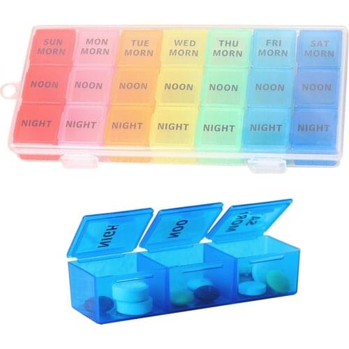 7 Day Pill Medicine Box Holder Organizer Pill Organizer Pill Storage Box Weekly Pill Storage Case Pill Storage Box Weekly 7 Days