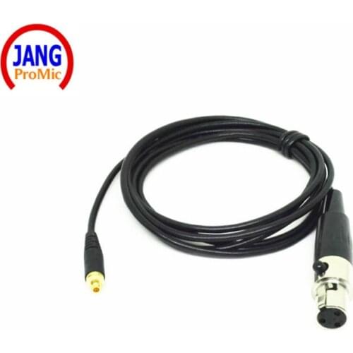 High Quality Black XLR 3pin Screw Microdot Detachable Cable for AKG Samson Headset Microphone System Screw Contact 1.1m