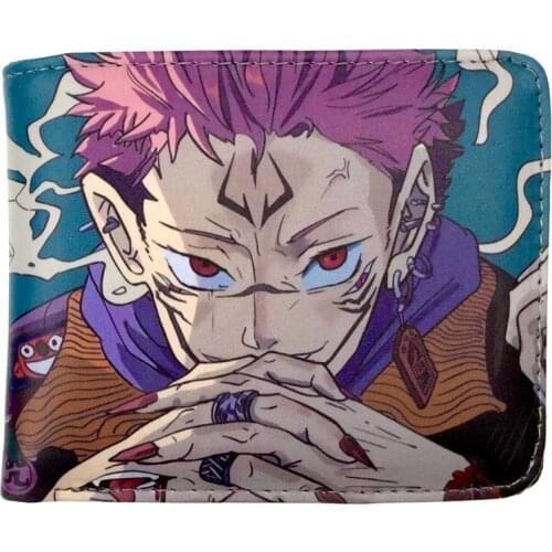 High Quality Popular Anime Jujutsu Kaisen Wallet With Coin Pocket Card Holder For Mens Womens Purse