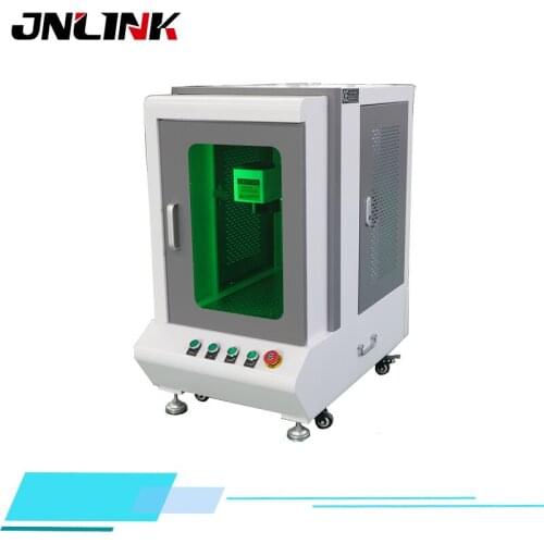 Protective cover enclosed pen fiber laser engraving marking machine with enclosure for plastic non-metal materials