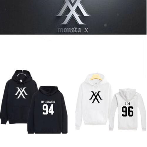 Kpop MONSTA X wome hoody Sweatshirts HYUNGWO Unisex Hoodie Pullover Jumper casual Clothes