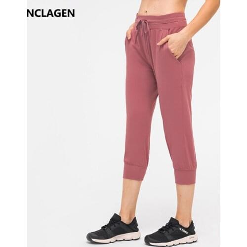 NCLAGEN Women Gym Leggings Sport Women Fitness New High Waist Yoga Pants For Spring And Summer with Pocket Leisure Trousers