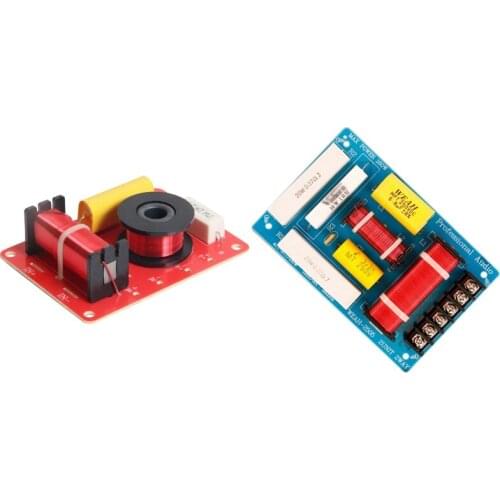 2 Pcs 130W 200W Speaker Crossover 2 Way High-Low 8 Ohm Frequency Divider for 6 Inch Speaker & for 10 Inch Speaker