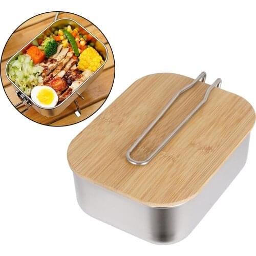 304 Stainless Steel Lunch Box Bento Box For Kids Adults Outdoor Camping Picnic Heating Lunch Container Food Storage Box