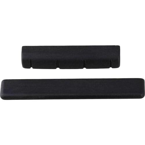 4 string Ukulele Guitar Nut And Saddle Made Of Ebony 1 Pair
