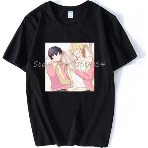 Banana Fish Ash Lynx Printed Unisex T Shirt Men Cotton O-neck T-shirt Anime Tshirt Hip Hop Tees Tops Harajuku