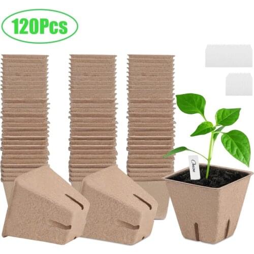 10Pcs Garden Plastic Plants Grow Trays Reusable Seeds Tray Nursery Pots Plant Flower Pot For Greenhouse Large Size Seeding Box