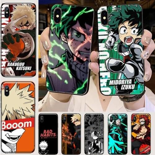 My Hero Academia Phone Case for iPhone 11 12 mini pro XS MAX 8 7 6 6S Plus X 5S SE 2020 XR