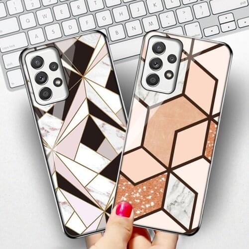 Cases For Samsung A51 A71 A50 A70 Shell Galaxy A52 A12 A21S A30 A20 A02 M02 M10S A31 A32 A40 A42 A72 A50S Tempered Glass Cover