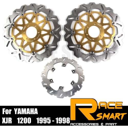 For YAMAHA XJR 1200 1995 - 1997 Motorcycle CNC Front Rear Brake Rotor Floating Motorcycles Brake rotors XJR1200 1996 95 96 97
