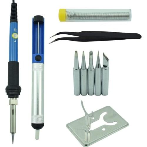 Within heat Style Adjustable temperature in-line soldering electric iron tool 110V 220V 60W European standard American standard