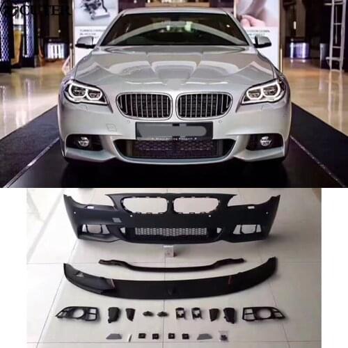 F10 F18 5 Series M-TECH Car body kit PP Unpainted front bumper Rear bumper side skirts For BMW F10 F18 M-TECH 11-15