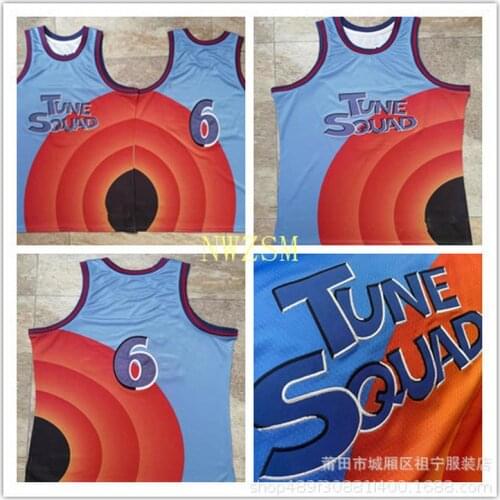 2021 Movie Space Jam: A New Legacy Tune Squad James Cosplay Costumes #6 Basketball T-shirt Vest Shorts 3D Fashion Pant Adult Sui