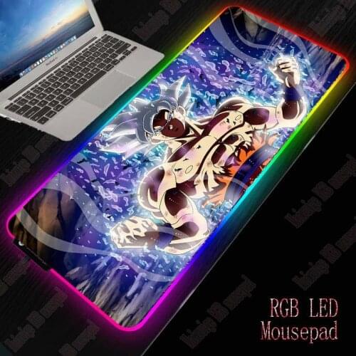 XGZ Top RGB Mouse Pads Computer Attachment Mousepad LED Gaming Mouse Pad Gamer Large MausePad USB for Keyboard Mice PC Desk Mat