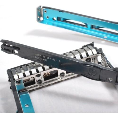 HP 651687-001 2.5" SFF SAS SATA HDD Tray Caddy for G8 Gen8 G9 DL380p 651699 DL360p with Chip and LED 651699-001 ML350e ML310e