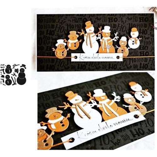 Mmao Crafts Metal Steel Cutting Dies New Christmas snowman Stencil For DIY Scrapbooking Paper/photo Cards Embossing Dies