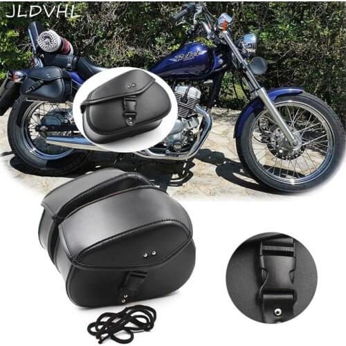 Motorcycle Bag Leather Saddle Bags 2pcs For Harley Sportster XL 883 XL 1200 Side Tool Bag Luggage alforjas para moto saddlebags