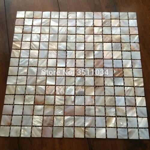 Seamed Natural Convex Shell Mosaic Tile for Wall Decoration mosaic for bathroom wall Decoration river shell mother of pearl
