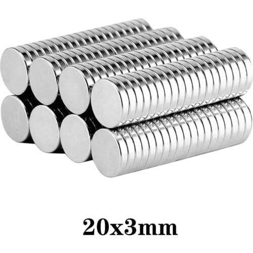 5~60pcs 20x3 Sheet Neodymium Magnet 20mmx3mm Round Powerful NdFeB Magnets 20x3mm Rare Earth Magnet Disc magnet strong 20*3 mm