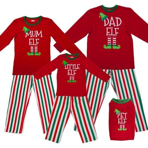 New 2021 Family Pajamas Kids Mom Dad Cotton Printing Clothing Set Family Christmas Pajamas