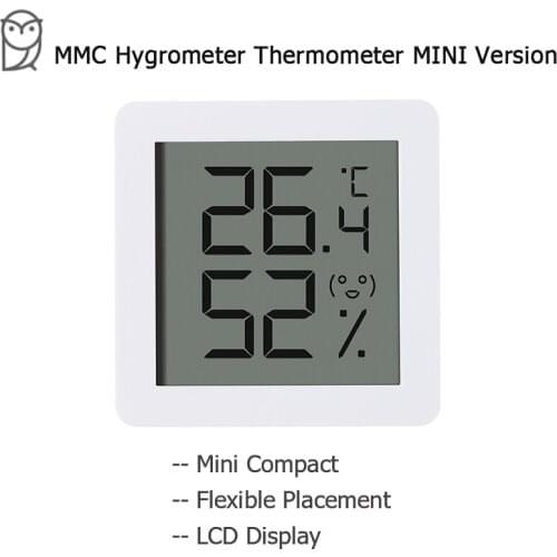 New Miaomiaoce Electric Thermometer Hygrometer Mini Version LCD Display Indoor Household Room Temperature Humidity Sensor