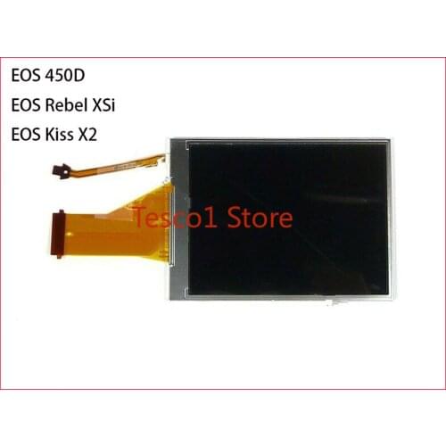 New LCD Display Screen For Canon EOS 450D EOS Rebel XSi EOS Kiss X2 DSLR Digital Camera Replacement Part