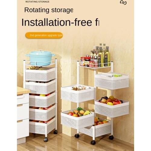 Bathroom Shelves Trolley Organizer Shower Multilayer Rotating Floating Shelf White Living Room Floor Type Kitchen Storage Shelf